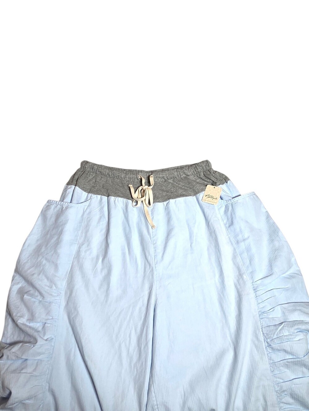 Free People Free-Est Heather Relaxed Jogger Pants Ancient Waters Blue Large NWT - Picture 8 of 16